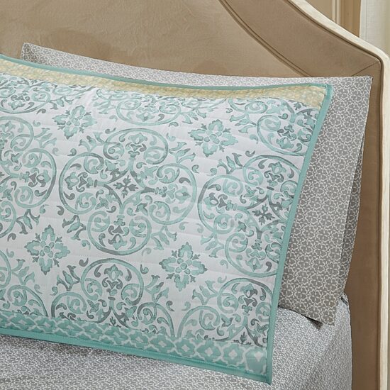 Madison Park Essentials Nova Complete Quilt Set With Cotton Bed Sheets