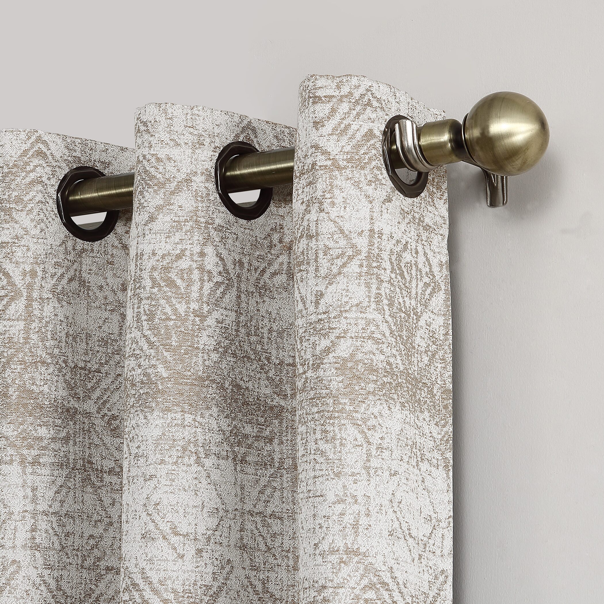 Sun Zero Darren Grommet Top Energy Saving Blackout Single Curtain Panel