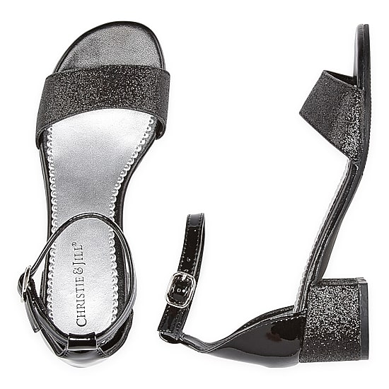 Christie & Jill Mallory Little & Big Kid Girls Round Open Toe Block Heel Pumps