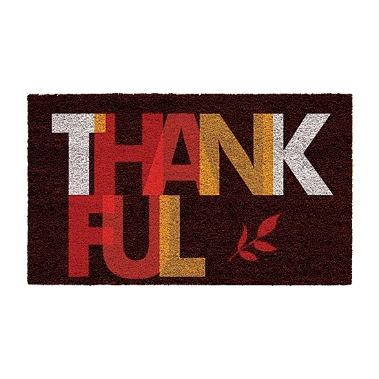 Calloway Mills Thankful Outdoor Rectangular Doormat