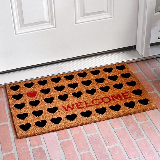 Calloway Mills Heart Welcome Outdoor Rectangular Doormat