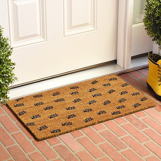 Calloway Mills Lots Of Woof Outdoor Rectangular Doormat