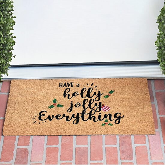 Calloway Mills Holly Jolly Outdoor Rectangular Doormat