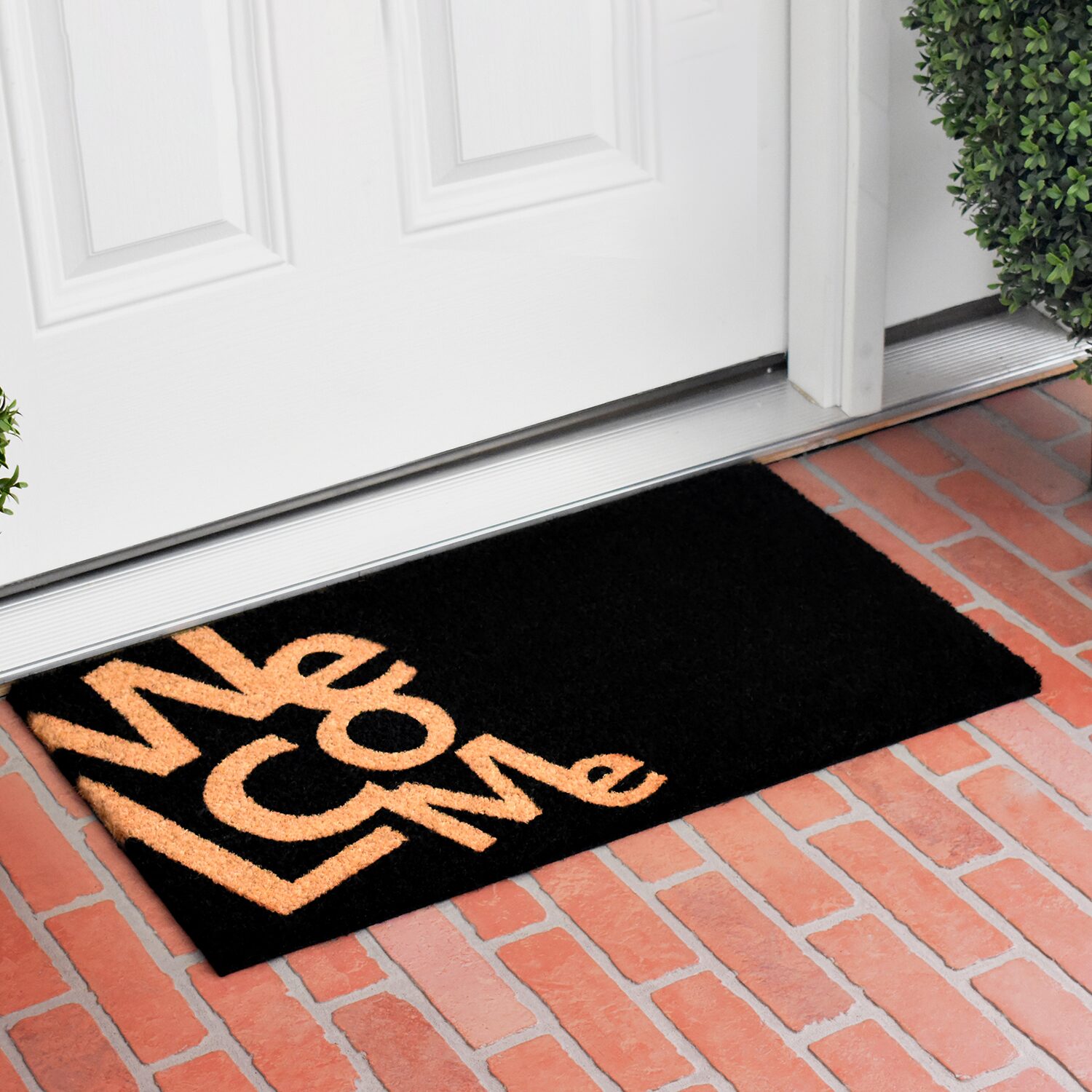 Calloway Mills Angle Welcome Outdoor Rectangular Doormat