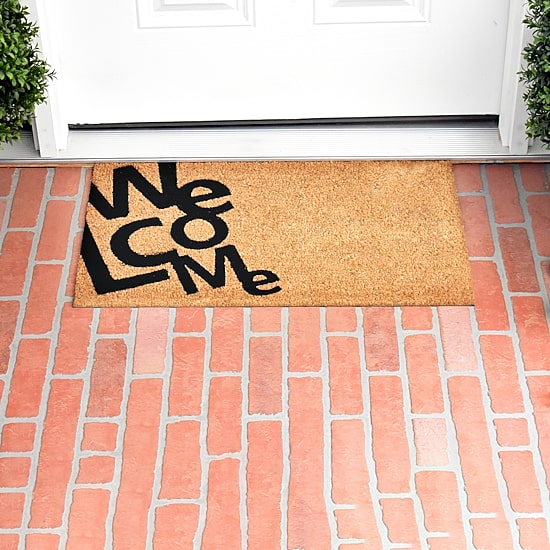 Calloway Mills Angle Welcome Outdoor Rectangular Doormat