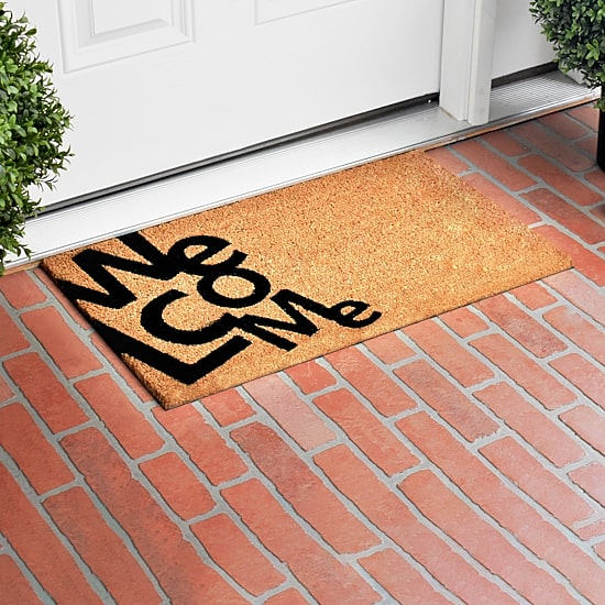 Calloway Mills Angle Welcome Outdoor Rectangular Doormat