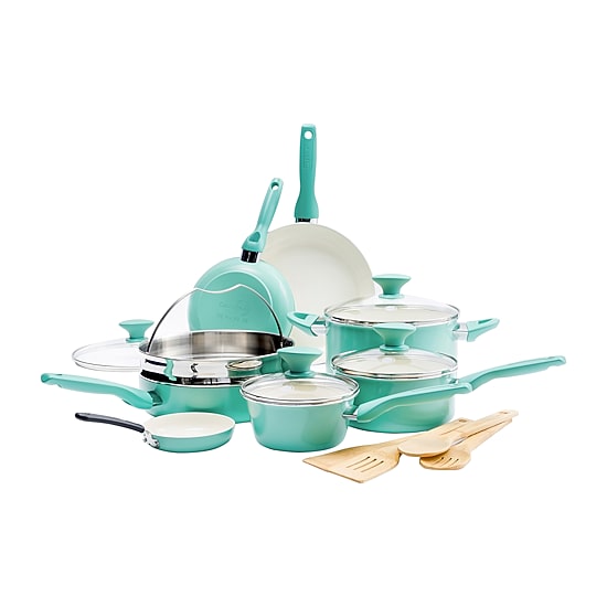 GreenPan Rio Healthy Ceramic Non-Stick 16-pc. Cookware Set