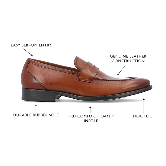 Thomas And Vine Jc Bishop Mens Moc Closed Toe Loafers