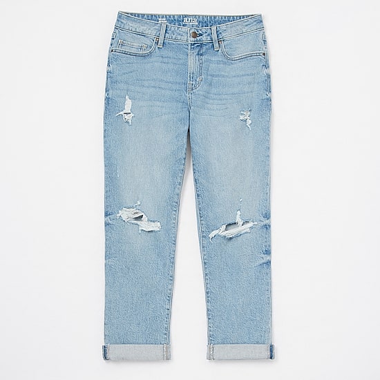 a.n.a Womens Mid Rise Boyfriend Jean