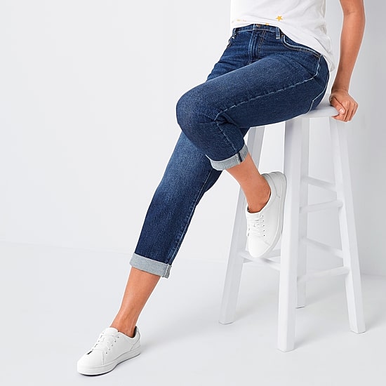 A.N.A Womens Mid Rise Boyfriend Jean