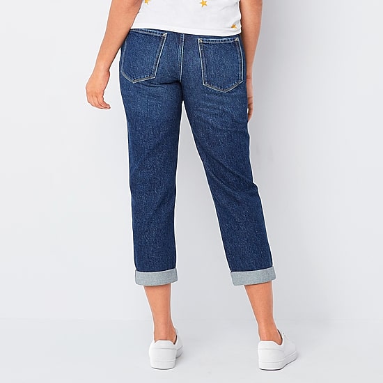 A.N.A Womens Mid Rise Boyfriend Jean