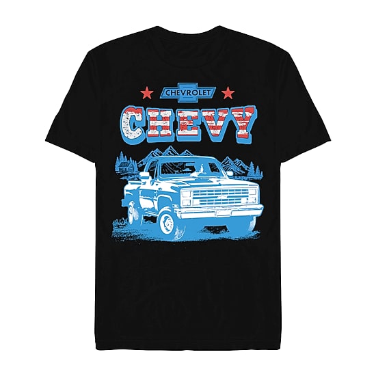 Mens Short Sleeve Chevrolet Truck Graphic T-Shirt