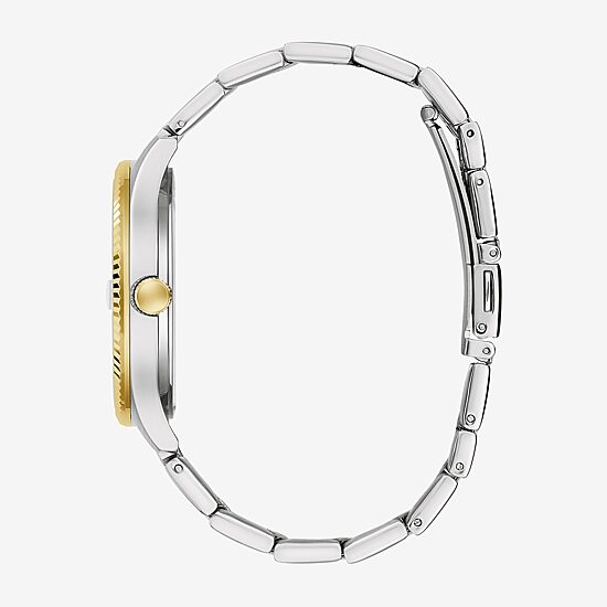 Caravelle Designed By Bulova Mens Two Tone Stainless Steel Bracelet Watch 45b162