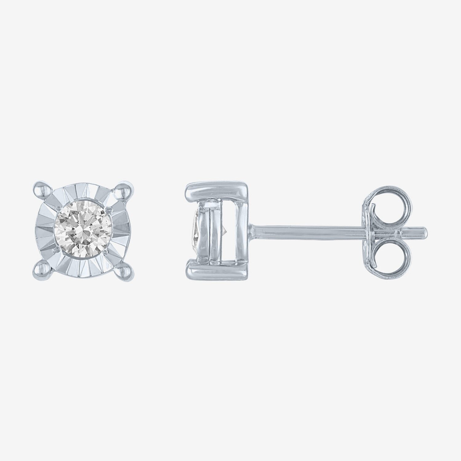 (G-H / I1-I2) Womens 1/3 CT. T.W. Lab-Grown Diamond Sterling Silver Round 2-pc. Jewelry Set