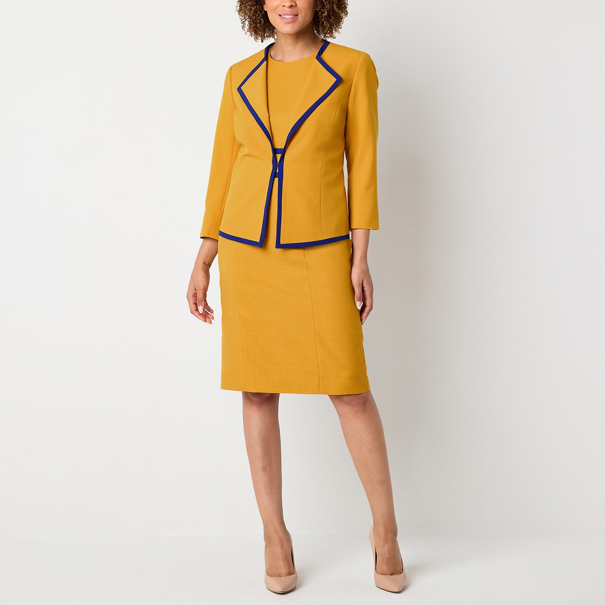 Black Label by Evan-Picone Womens Classic Fit Suit Jacket