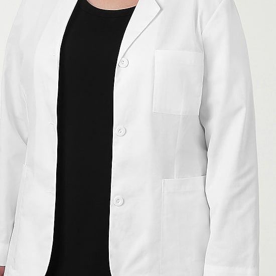 Meta Labwear 738 28" Consultation" Womens Tall Long Sleeve Lab Coat