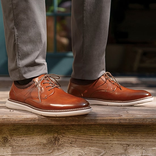 Nunn Bush Chase Mens Round Closed Toe Oxford Shoes