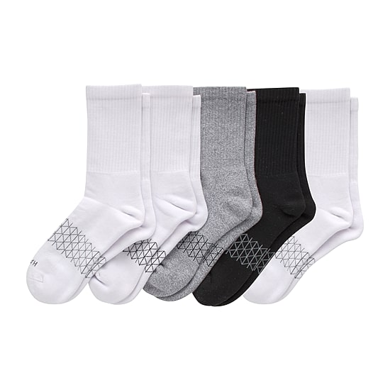 Hanes Absolute Active Heel Tab Womens 5 Pair Crew Socks
