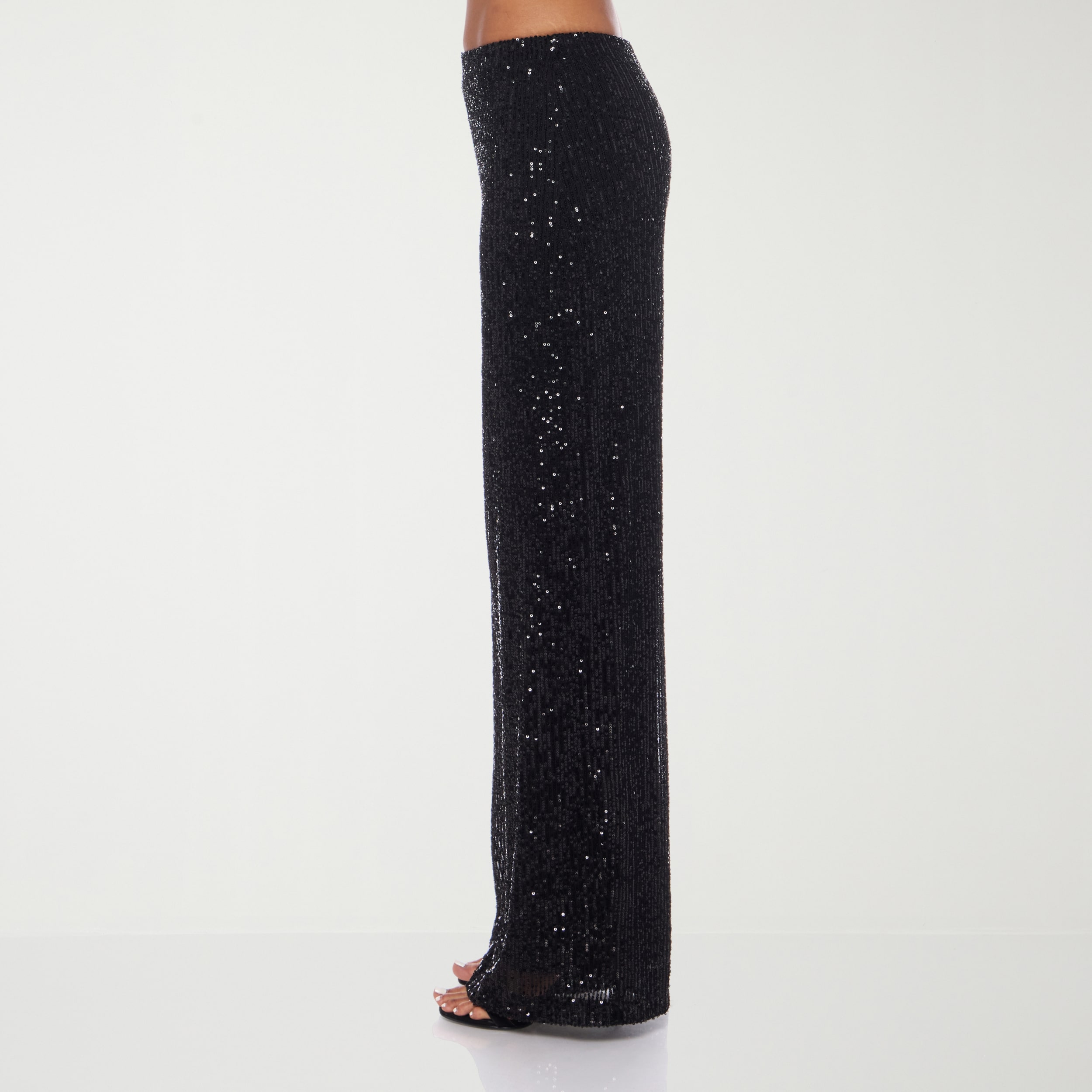 Premier Amour Womens Straight Pull-On Sequin Pant