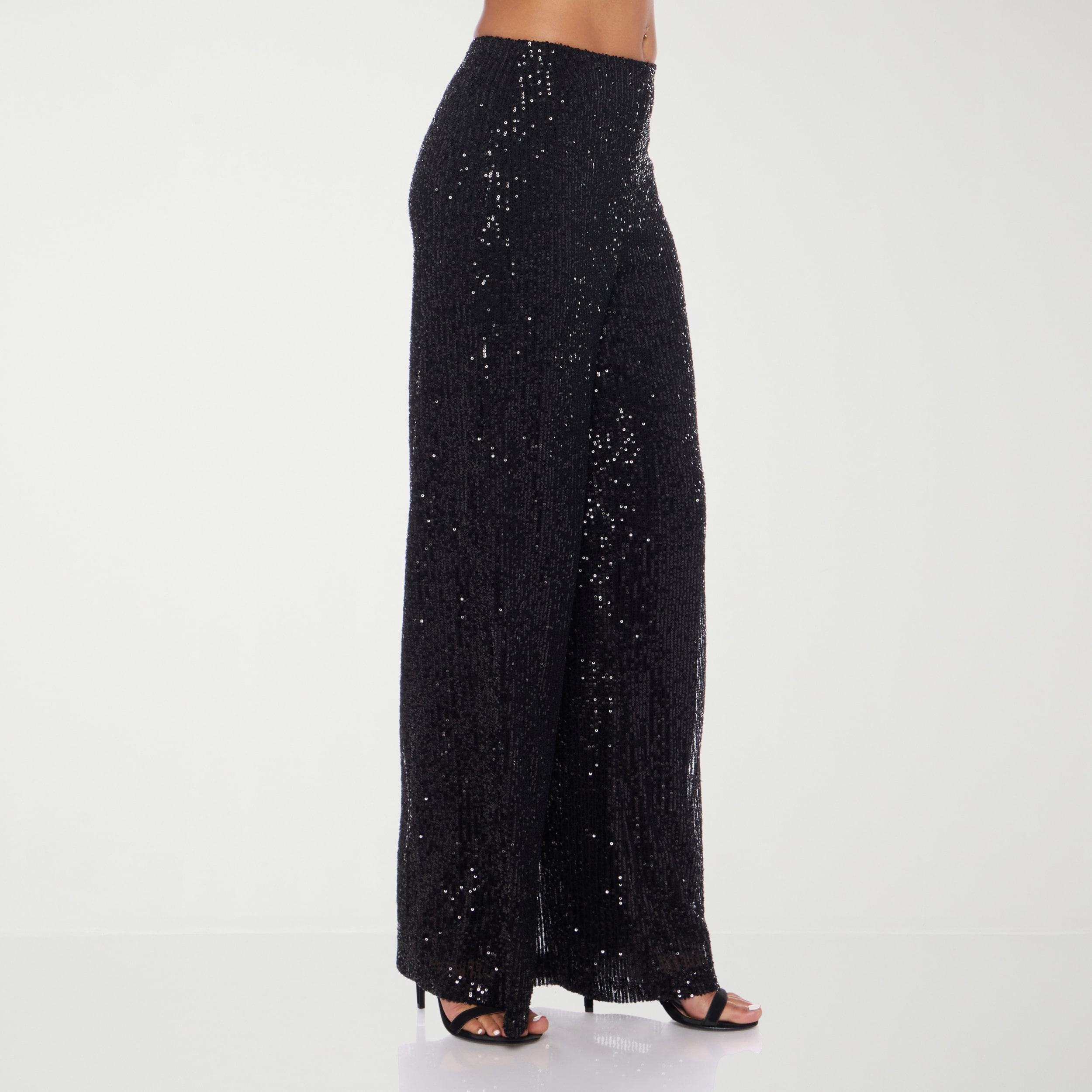 Premier Amour Womens Straight Pull-On Sequin Pant