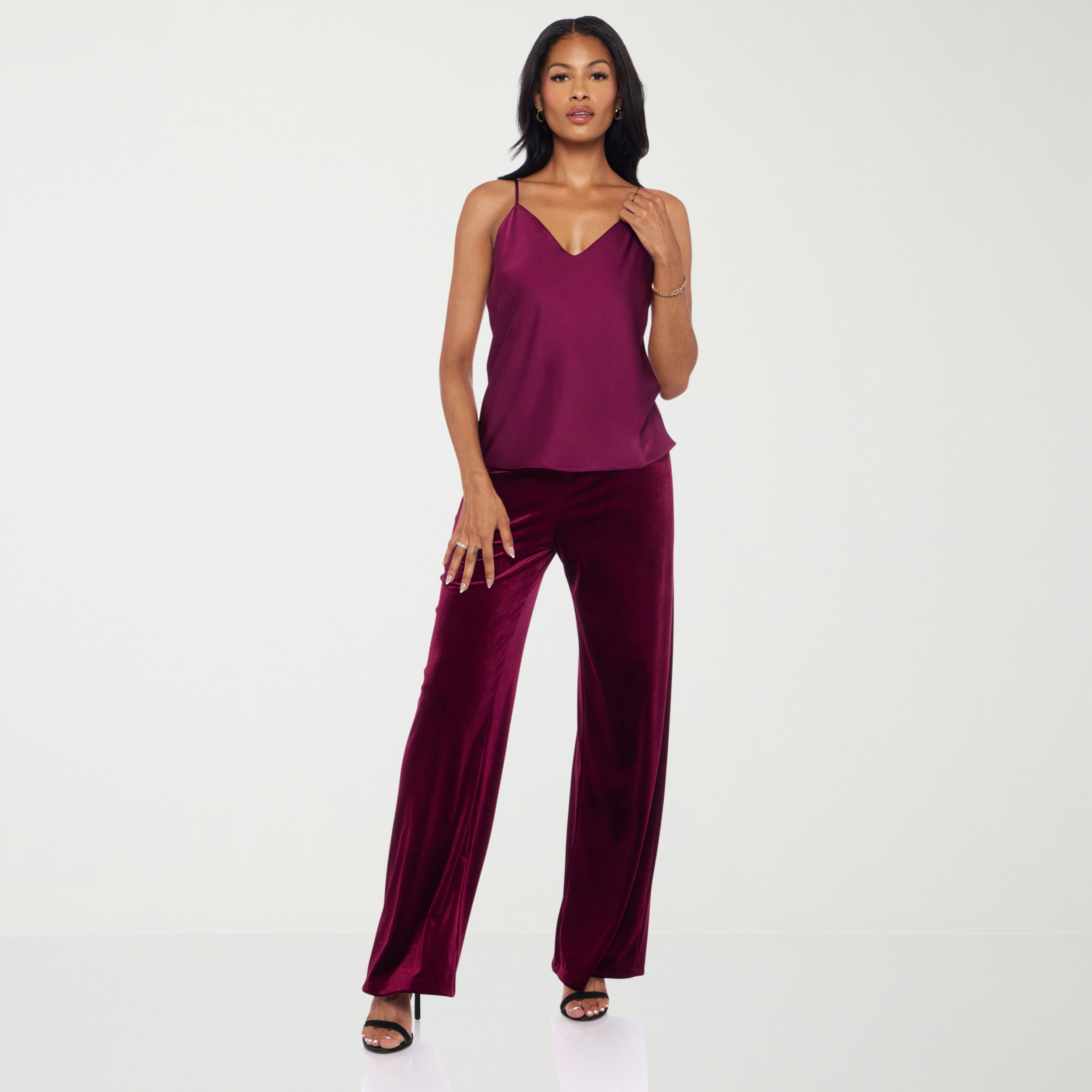 Premier Amour Womens Straight Mid Rise Pull-On Pant