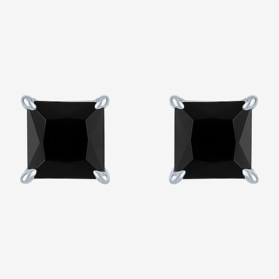 2 CT. T.W. Natural Black Diamond 10K Gold 5mm Stud Earrings