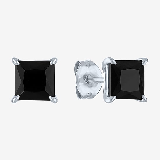 2 CT. T.W. Natural Black Diamond 10K Gold 5mm Stud Earrings