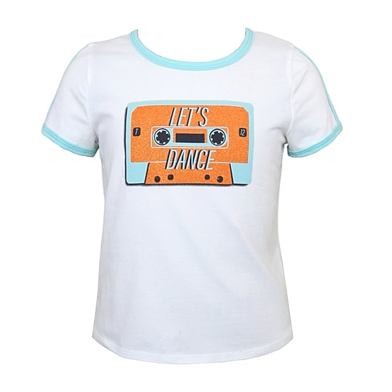 Lilt Big Kid Girls Round Neck Short Sleeve Regular Fit Graphic T-Shirt