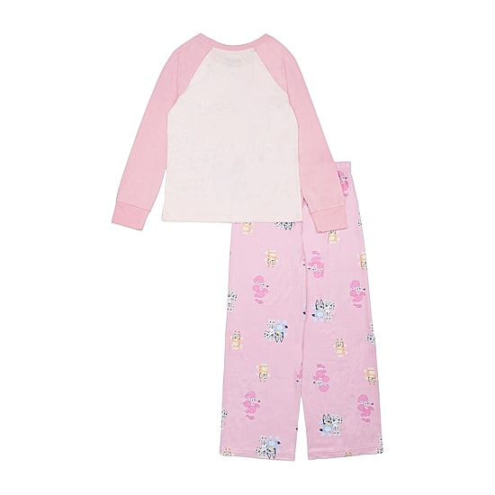 Little & Big Kid Girls Bluey Crew Neck Long Sleeve 2-pc. Pajama Set