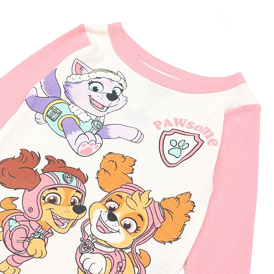 Toddler Girls Paw Patrol Crew Neck Long Sleeve 4-pc. Pajama Set