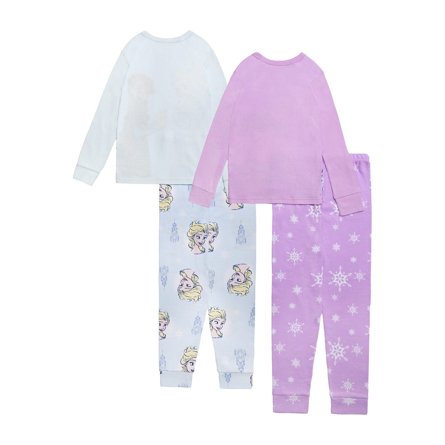 Disney Collection Little & Big Kid Girls Frozen Crew Neck Long Sleeve 4-pc. Pajama Set