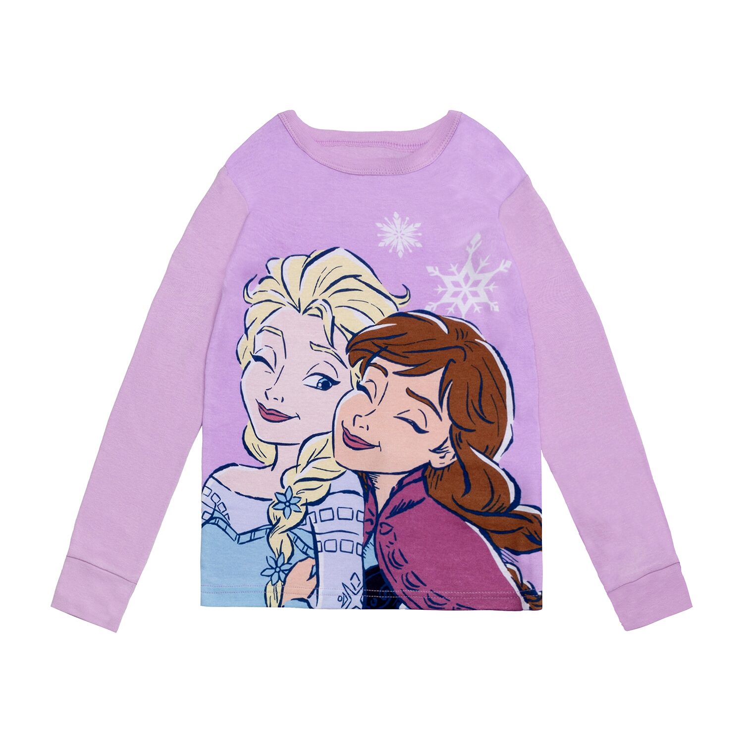Disney Collection Little & Big Kid Girls Frozen Crew Neck Long Sleeve 4-pc. Pajama Set