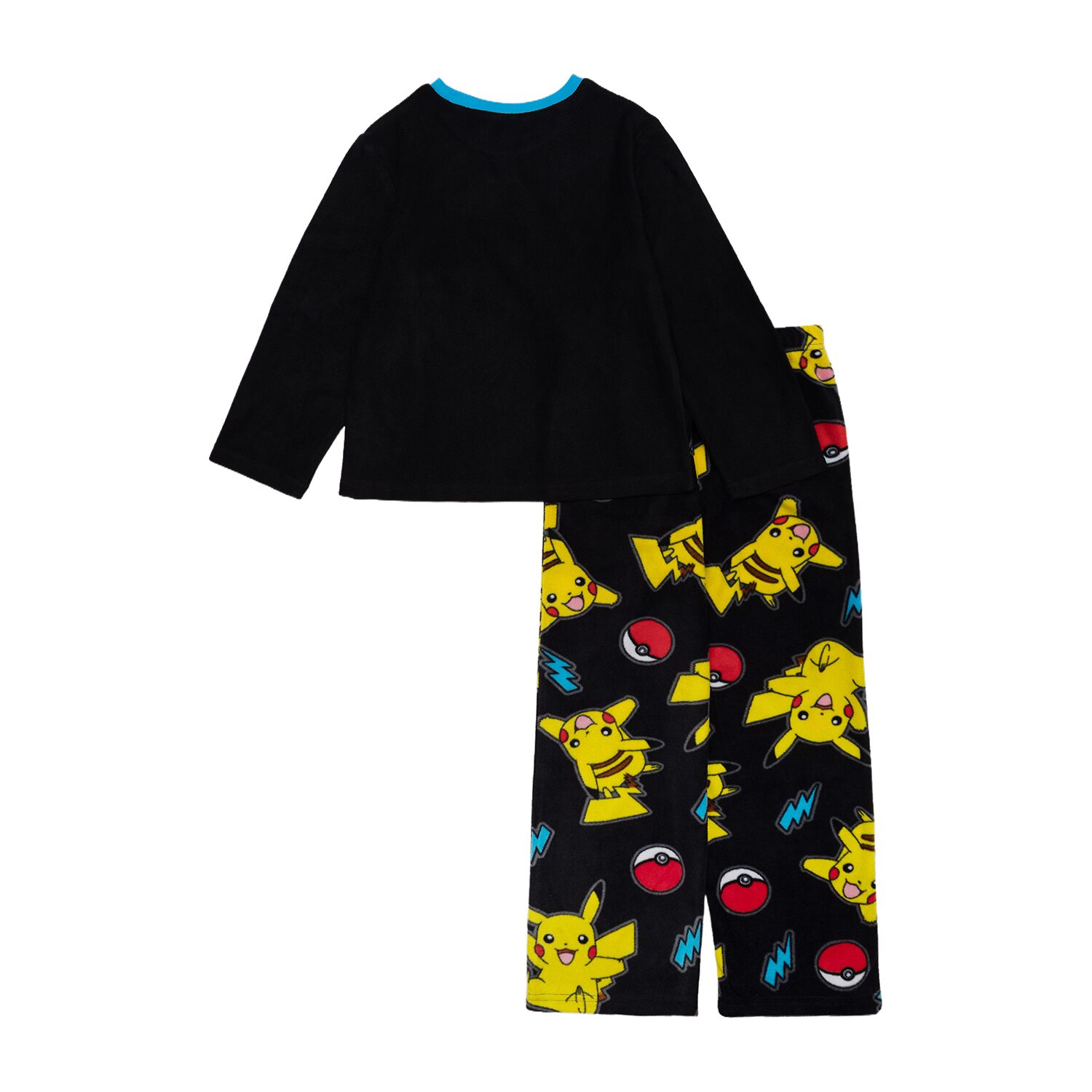 Fleece Big Kid Boys Pokemon Microfleece Crew Neck Long Sleeve 2-pc. Pajama Set