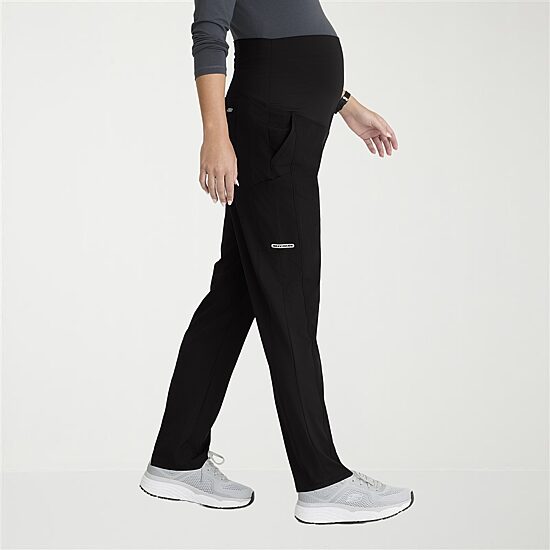 Skechers Skp705 Nurture 7-Pocket Maternity Straight Leg Womens Plus Maternity Stretch Fabric Moisture Wicking Scrub Pant