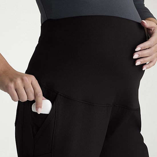 Skechers Skp705 Nurture 7-Pocket Maternity Straight Leg Womens Plus Maternity Stretch Fabric Moisture Wicking Scrub Pant