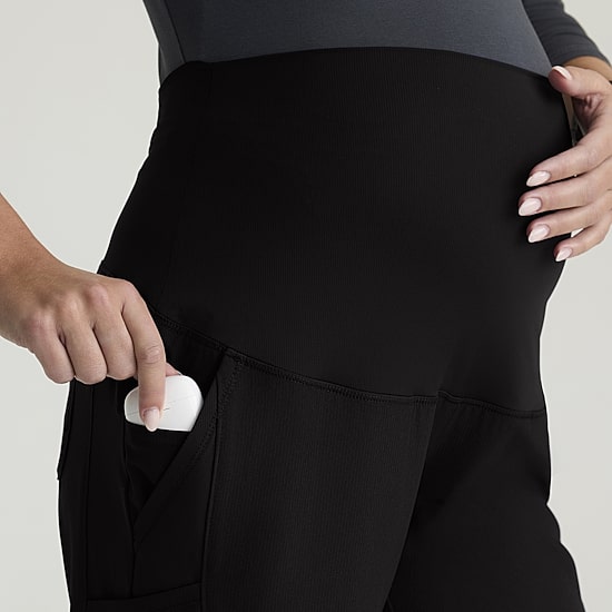 Skechers Skp705 Nurture 7-Pocket Maternity Straight Leg Womens Maternity Stretch Fabric Moisture Wicking Scrub Pant