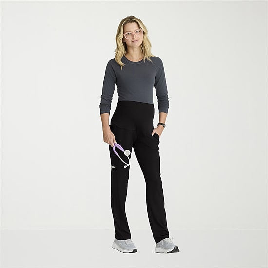 Skechers Skp705 Nurture 7-Pocket Maternity Straight Leg Womens Maternity Stretch Fabric Moisture Wicking Scrub Pant