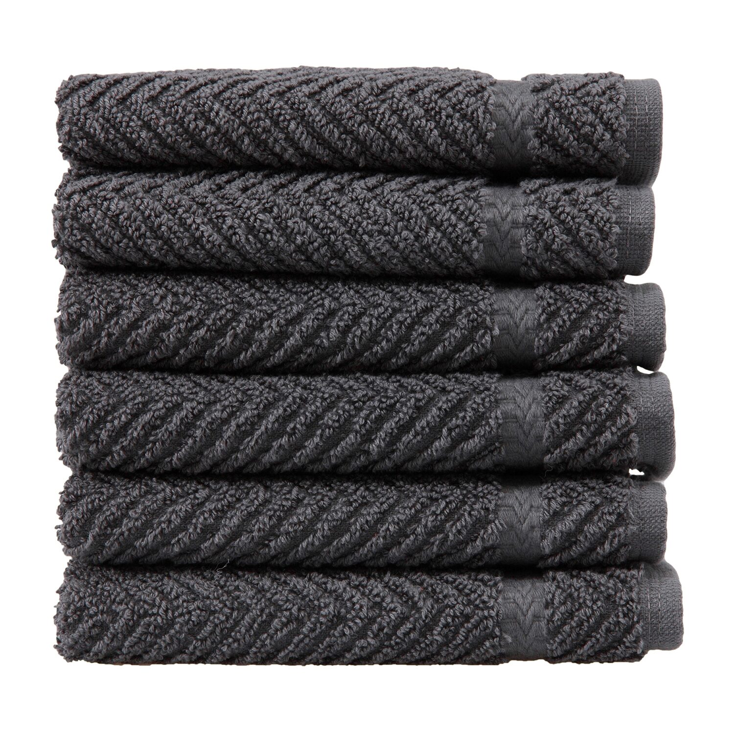 Linum Home Textiles Herringbone 6-pc. Quick Dry Washcloth