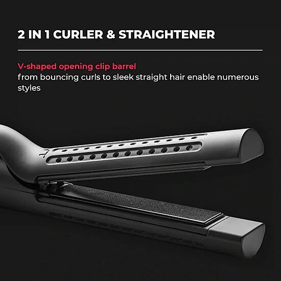 TYMO Airflow 50s Fast Heat Up 1" 2 In 1 Curler & Flat Iron Flat Iron