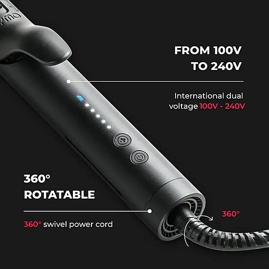 TYMO Airflow 50s Fast Heat Up 1" 2 In 1 Curler & Flat Iron Flat Iron