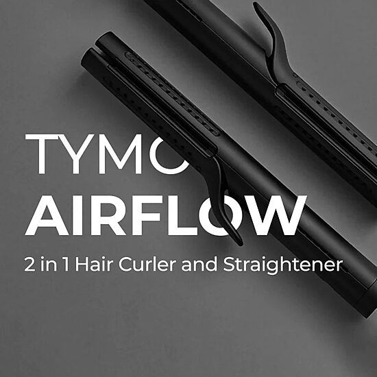 TYMO Airflow 50s Fast Heat Up 1" 2 In 1 Curler & Flat Iron Flat Iron