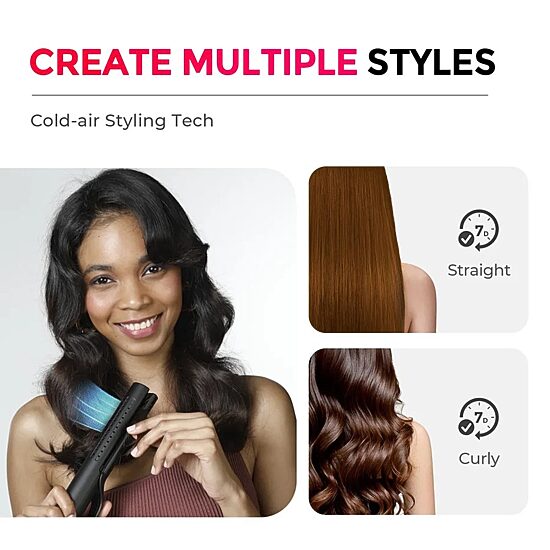 TYMO Airflow 50s Fast Heat Up 1" 2 In 1 Curler & Flat Iron Flat Iron