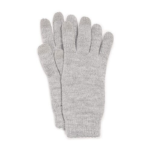 Muk Luks Women's Heat Retainer Cable Texting Glove - Grey