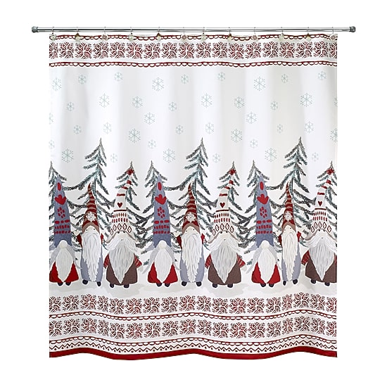 Avanti Christmas Gnome Shower Curtain