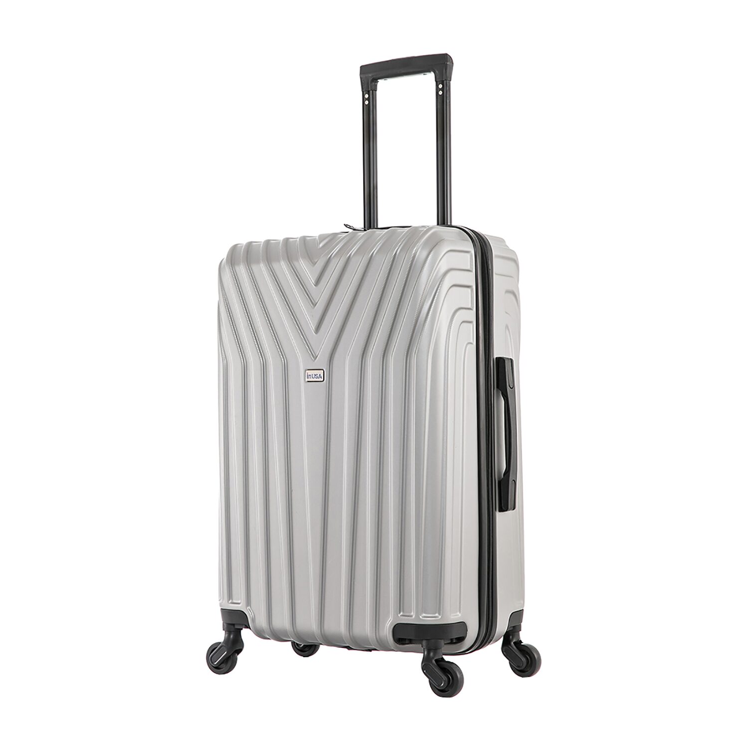 InUSA Vasty Inch Hardside LIGHTWEIGHT Checked Spinner Luggage