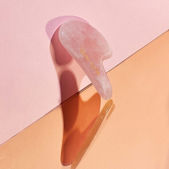 Skin Gym Rose Quartz Heart Gua Sha Tool