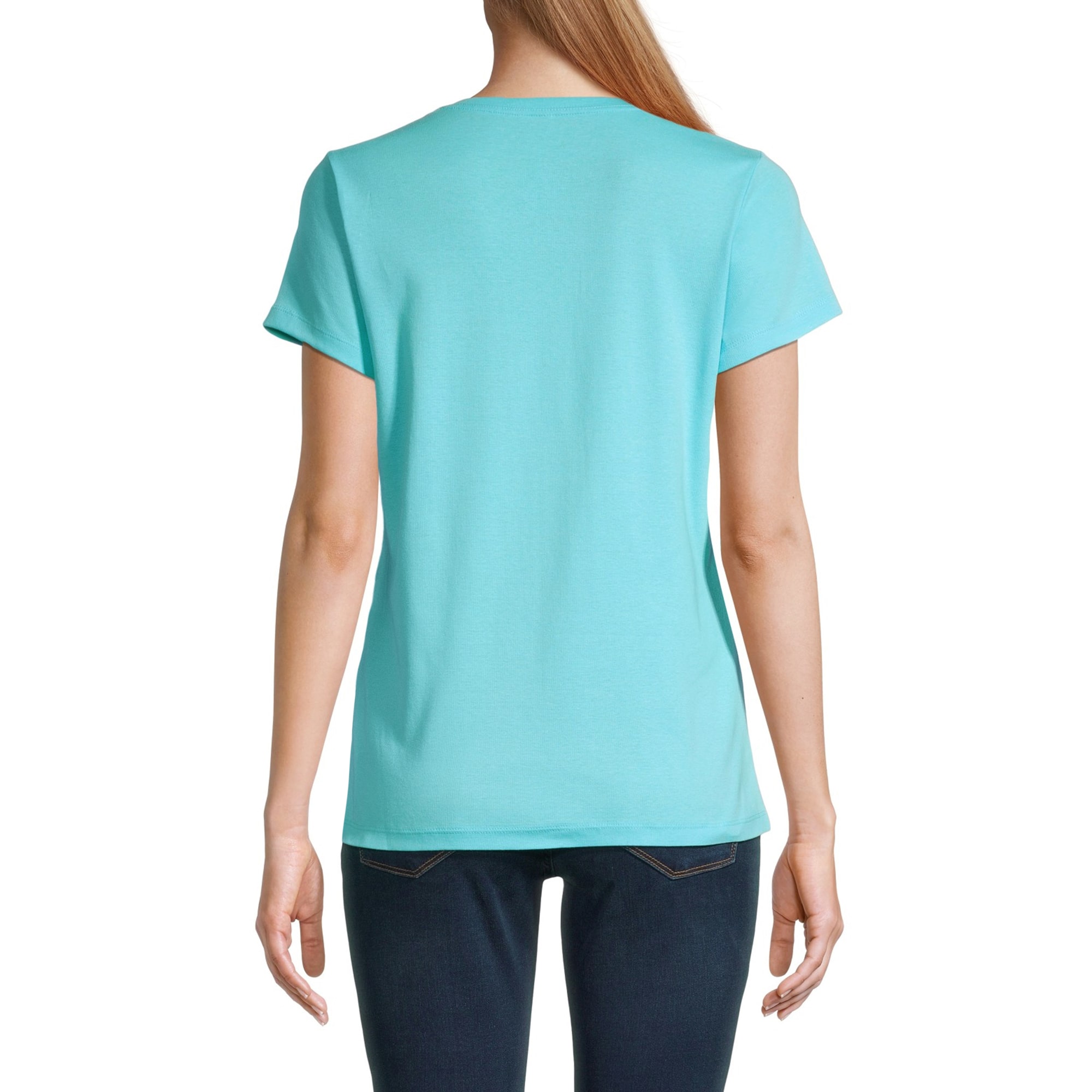 St. John's Bay Womens V Neck Short Sleeve T-Shirt