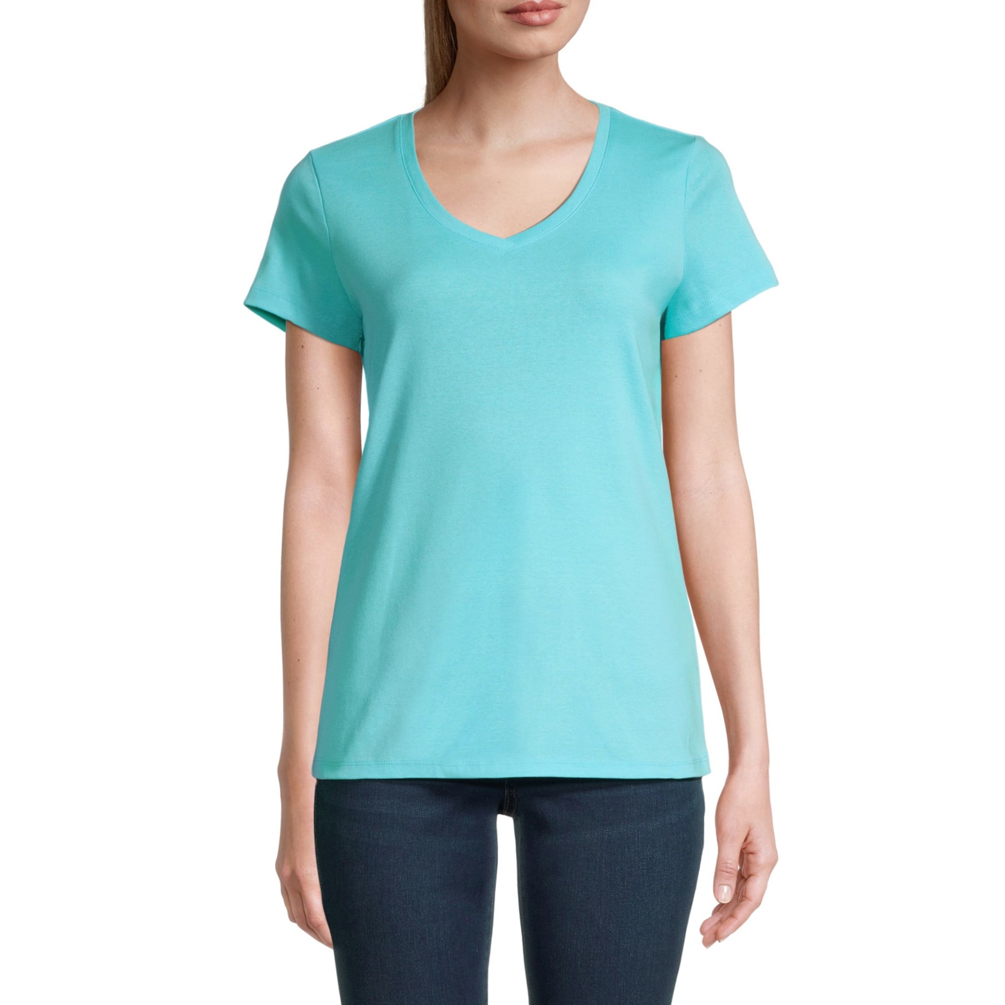 St. John's Bay Womens V Neck Short Sleeve T-Shirt
