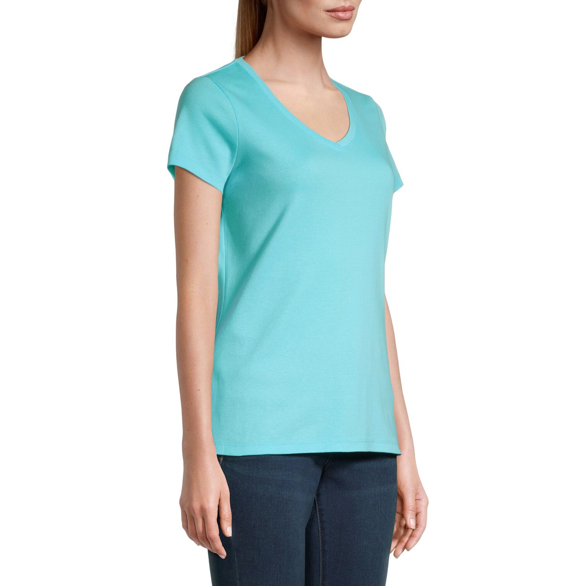 St. John's Bay Womens V Neck Short Sleeve T-Shirt
