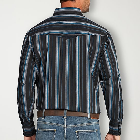 Ely Cattleman Stripe Mens Short Sleeve Western Shirt